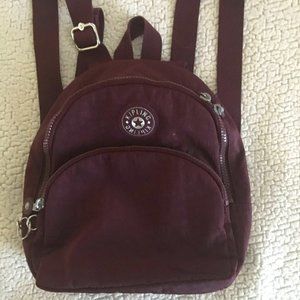 Kipling purple mini backpack